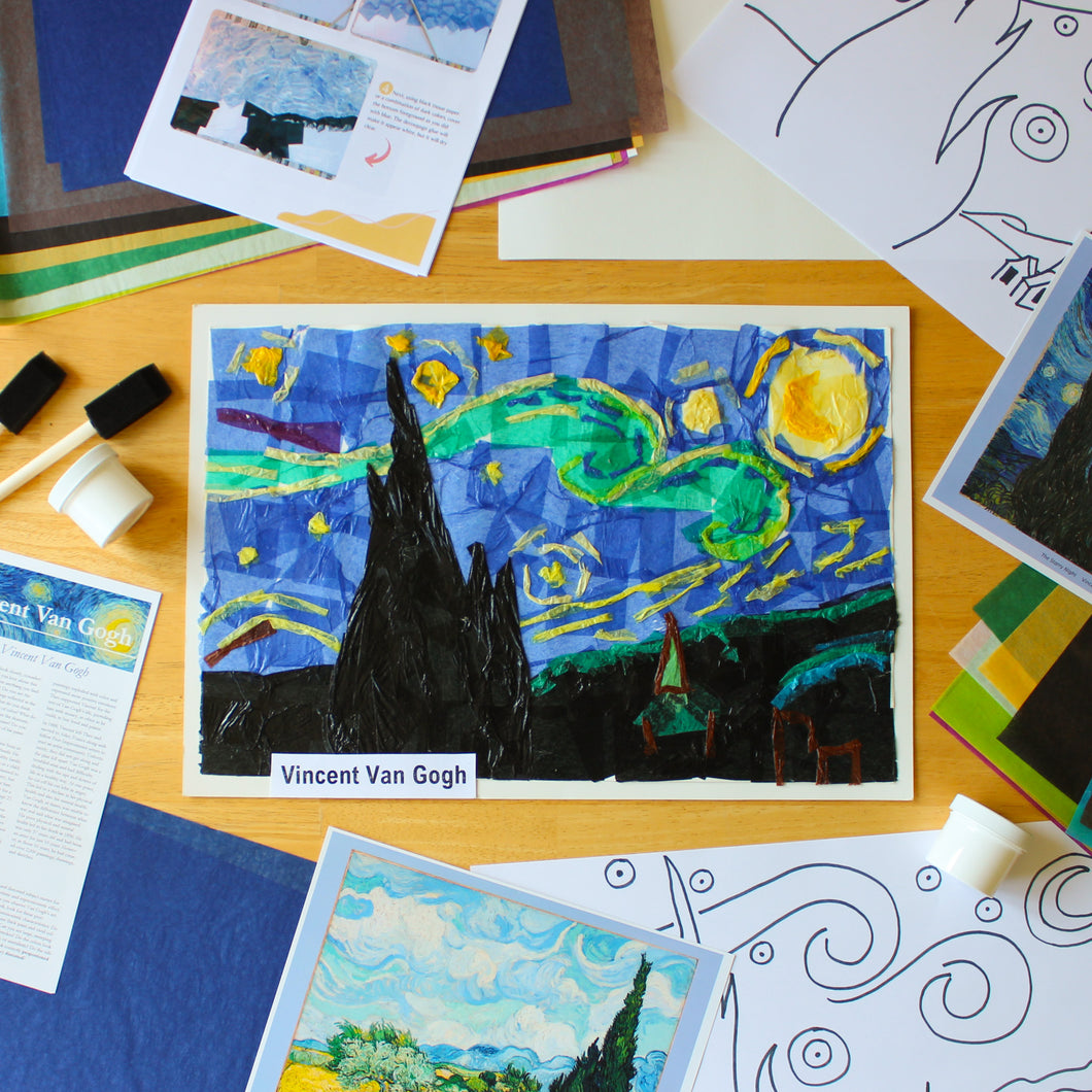 Vincent Van Gogh Art Box for 2 Students