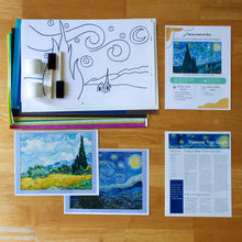 Load image into Gallery viewer, Vincent Van Gogh Art Box for 2 Students
