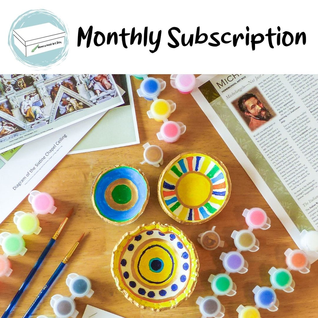 Monthly Subscription Art Box