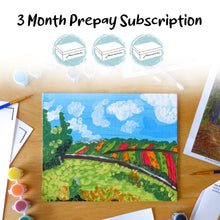Load image into Gallery viewer, Three Month Pre-paid Art Box Subscription
